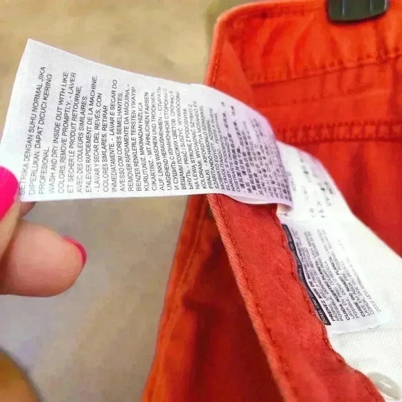 DOCKERS - Harvest Red Jean-cut Stretch Chino Flat-Front Pants, Fits Mens 34X30 - Picture 7 of 15